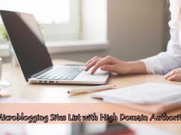 Microblogging Sites List with High Domain Authority