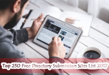 Top 250 Free Directory Submission Sites List 2017