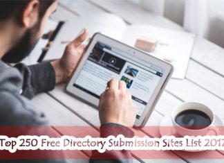Top 250 Free Directory Submission Sites List 2017