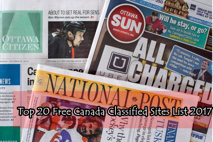 Top 20 Free Canada Classified Sites List 2017