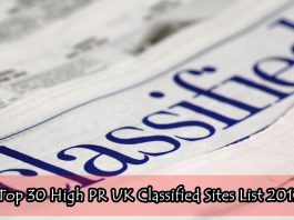 Top 30 High PR UK Classified Sites List 2017