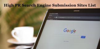 High PR Search Engine Submission Sites List