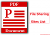 PDF Document File Sharing Sites List