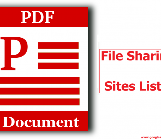 PDF Document File Sharing Sites List