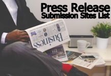 Press Release Submission Sites List