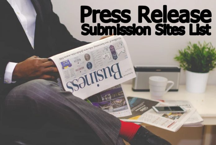 Press Release Submission Sites List